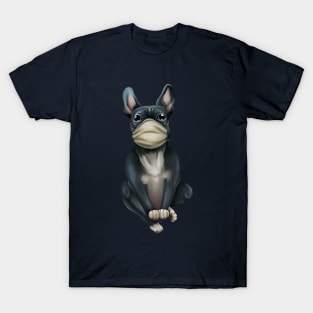 Dog breed French Bulldog in a Mask. Doctor T-Shirt